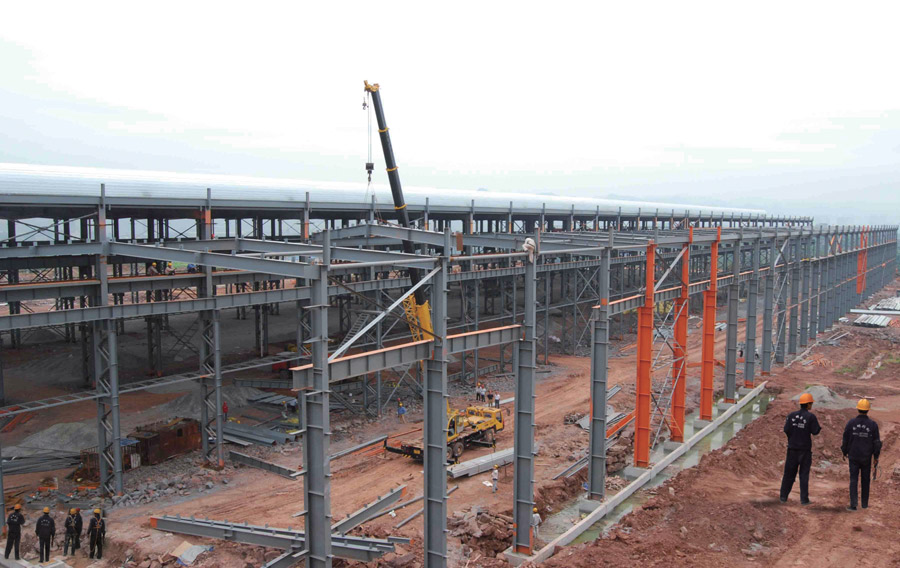 青海钢结构公司钢结构厂房每平方米的用钢量